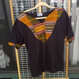 Waga NYC african print shirt